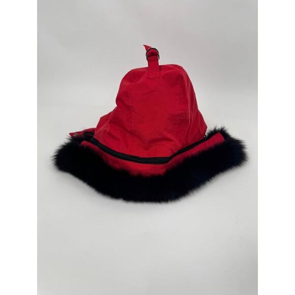 Men's Moose Knuckles Red Puffer Down Jacket With Detachable Fur Hood Size XL - Picture 5 of 16